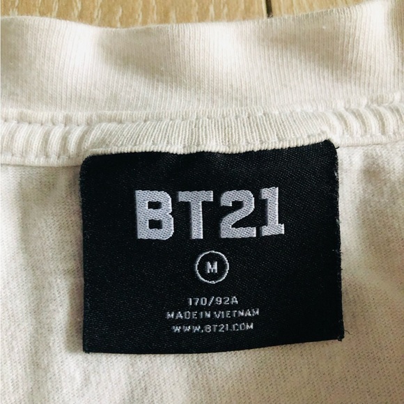 BT21 RJ Jin Official Merch Pop Corn T Shirt Size M BTS - Picture 7 of 9
